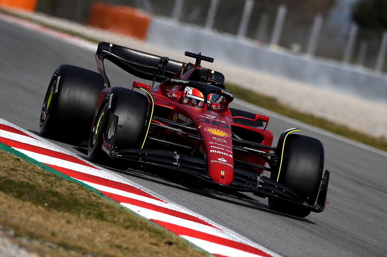 F1バルセロナテスト 2日目:フェラーリのシャルル・ルクレールが最速