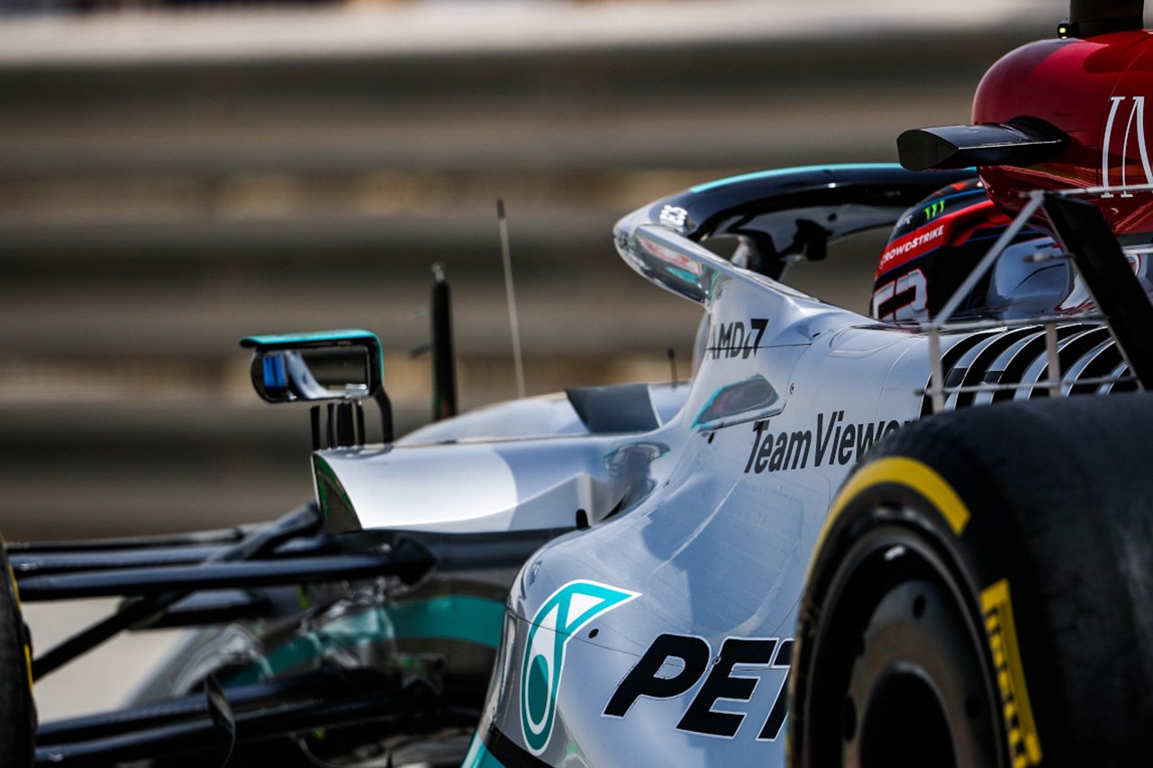 FIA、メルセデスF1がW13で採用する“宇宙船”ミラーステーは合法と宣言
