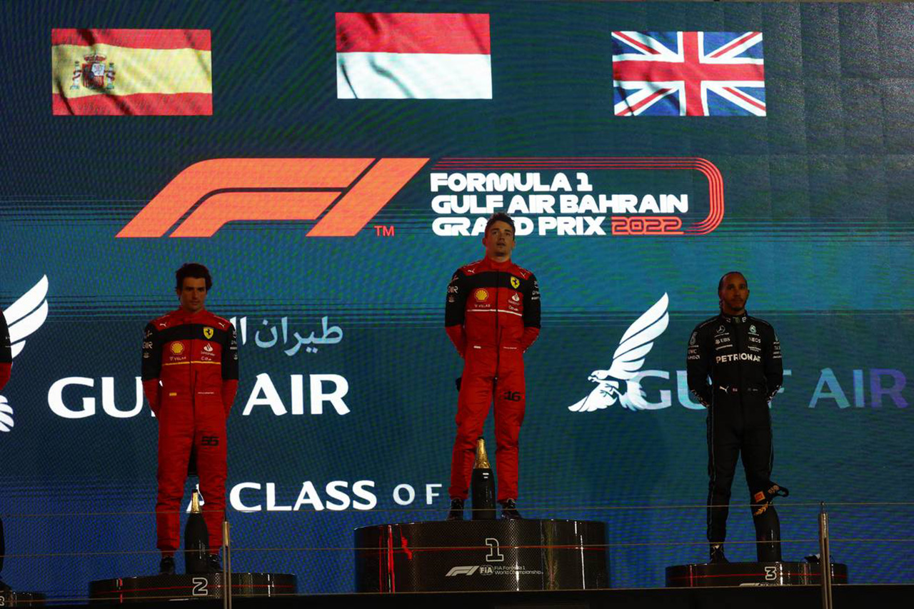 2022年 F1ポイントランキング (開幕戦バーレーンGP終了時点)