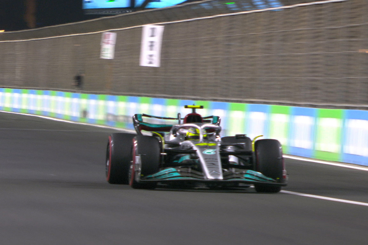 F1サウジアラビアGP 予選Q1 結果:ルイス・ハミルトンがQ1敗退
