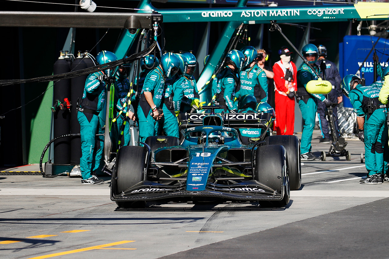 アストンマーティンF1 「ストロールのタイヤ戦略で入賞を期待していた」