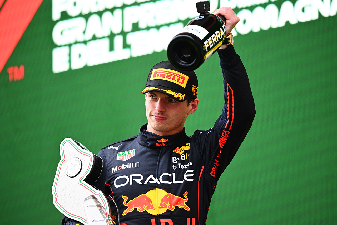 F1エミリア・ロマーニャGP決勝:フェルスタッペン完勝でレッドブルF1が1-2