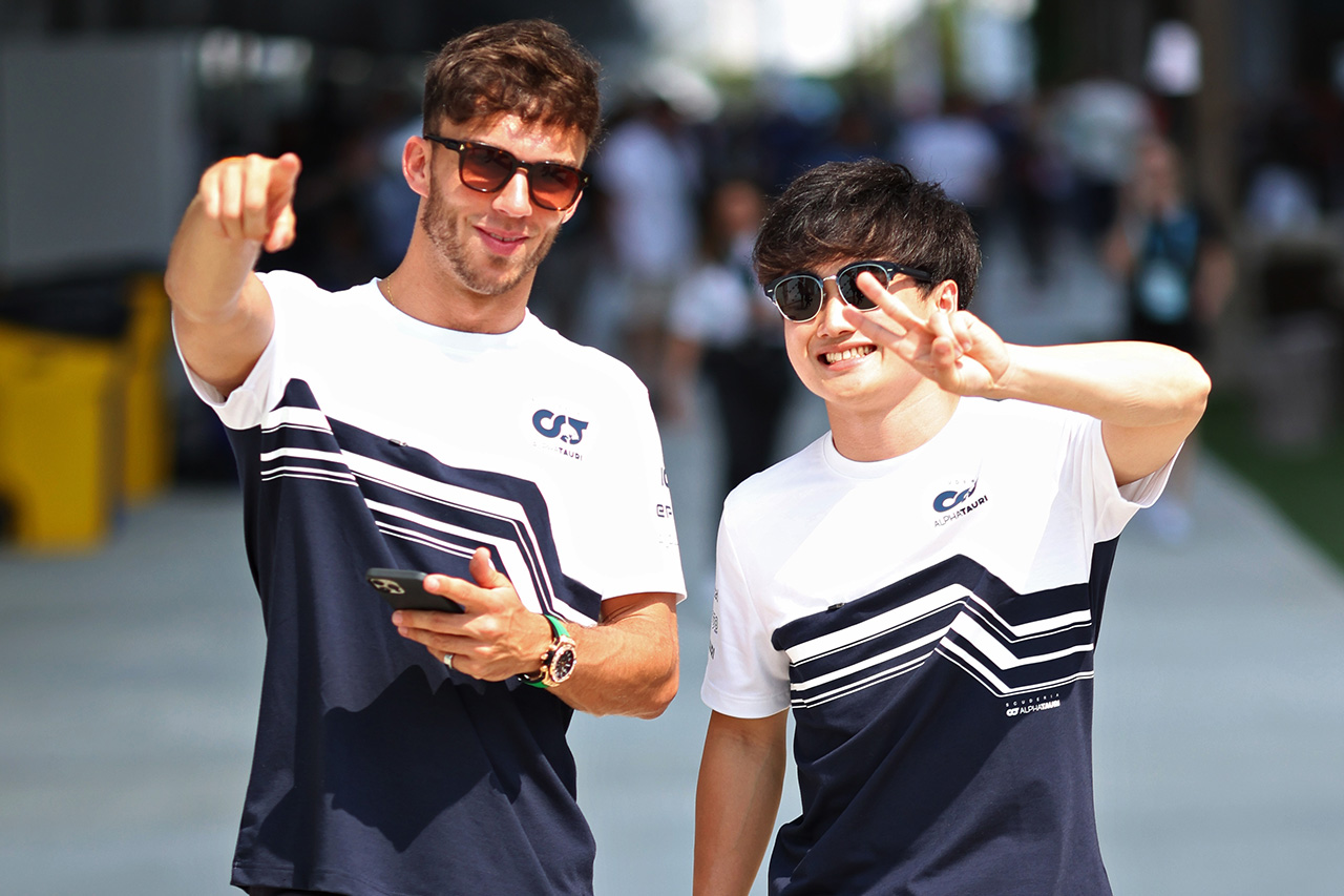 F1で2年目の角田裕毅 「ピエール・ガスリーとより会話するようになった」