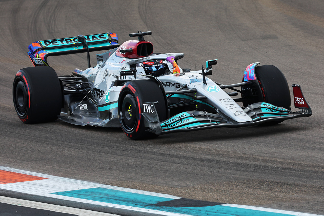 メルセデスF1のジョージ・ラッセル 「W13は運転するのが本当に難しい」