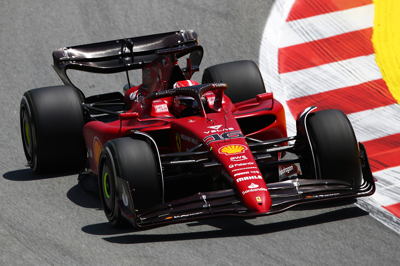 F1スペインGP フリー走行1回目:ルクレール首位でフェラーリが1-2発進