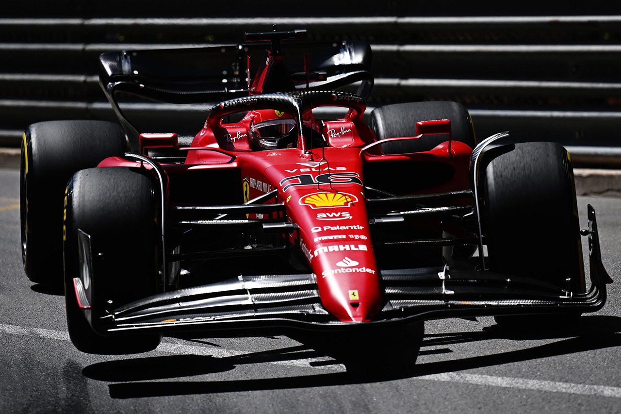 F1モナコGP フリー走行1回目:フェラーリF1のルクレールがトップ
