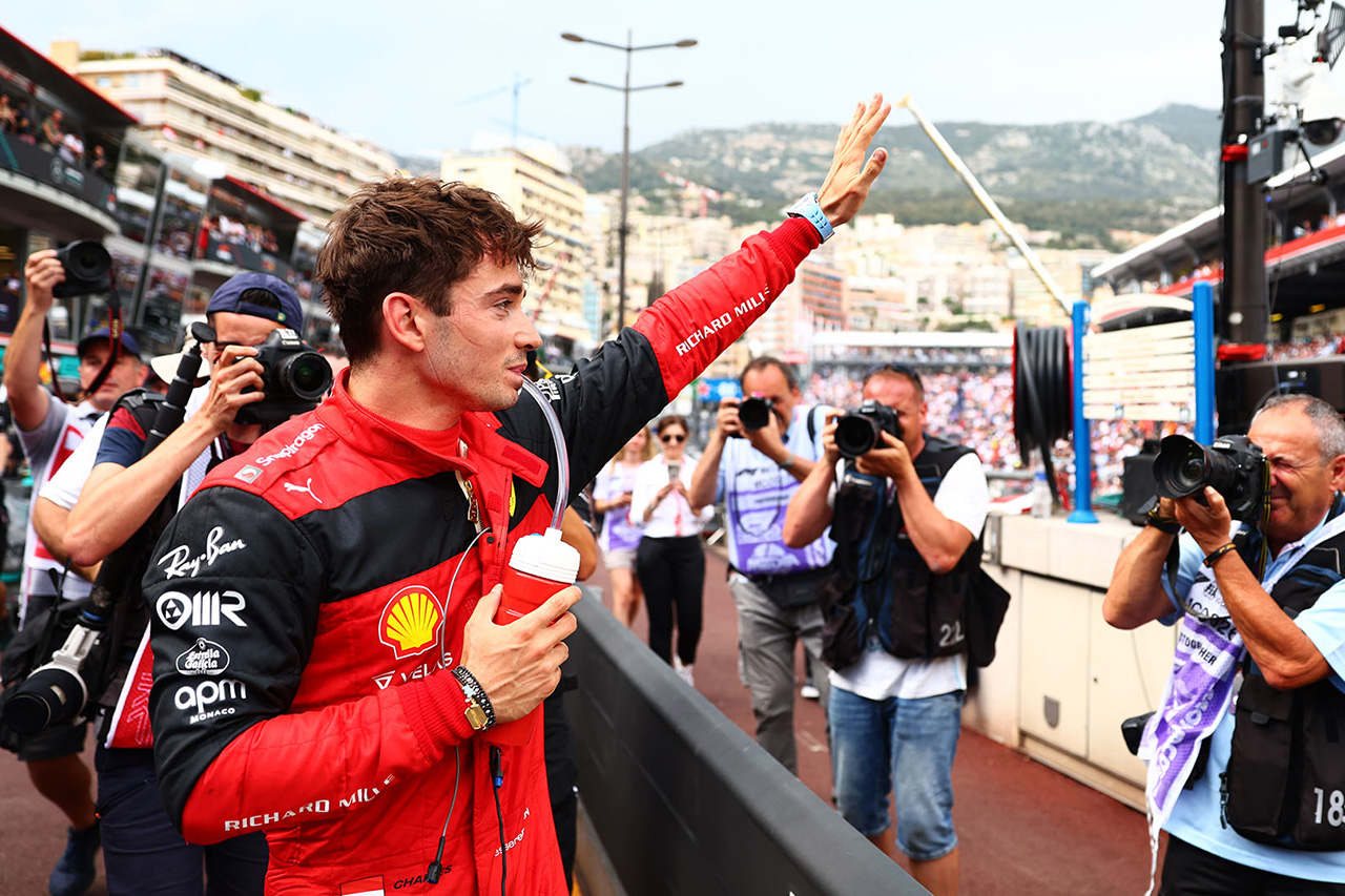 F1モナコGP 予選:ルクレールがPP獲得でフェラーリが1列目独占