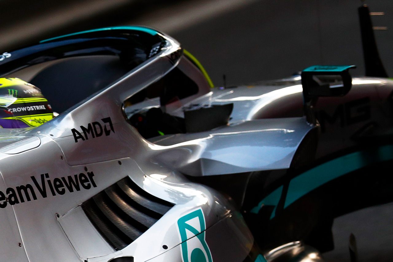 F1技術解析:メルセデスF1、新型ミラーステーでポーパシング以外も開発