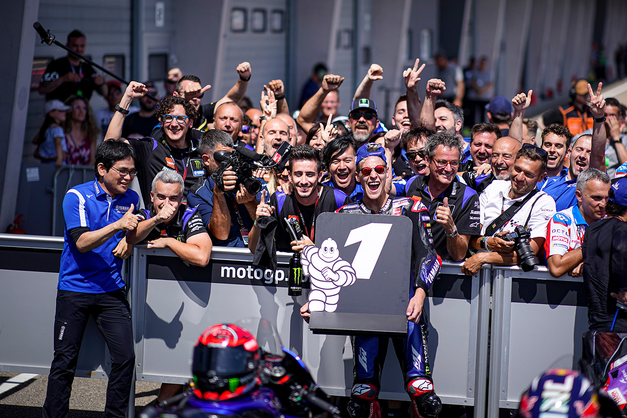 MotoGP ドイツGP 決勝:ファビオ・クアルタラロが今季3勝目