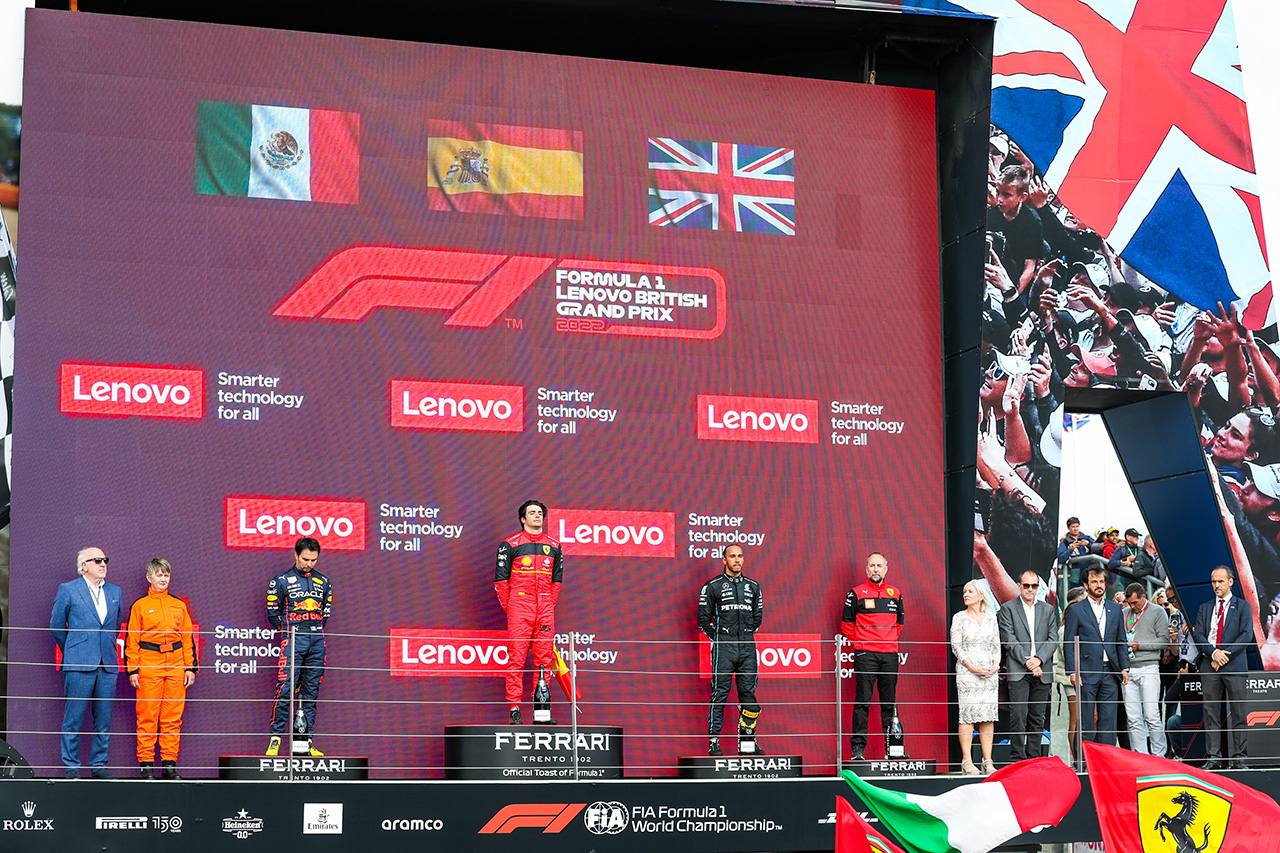 2022年 F1ポイントランキング （第10戦イギリスGP終了時点）
