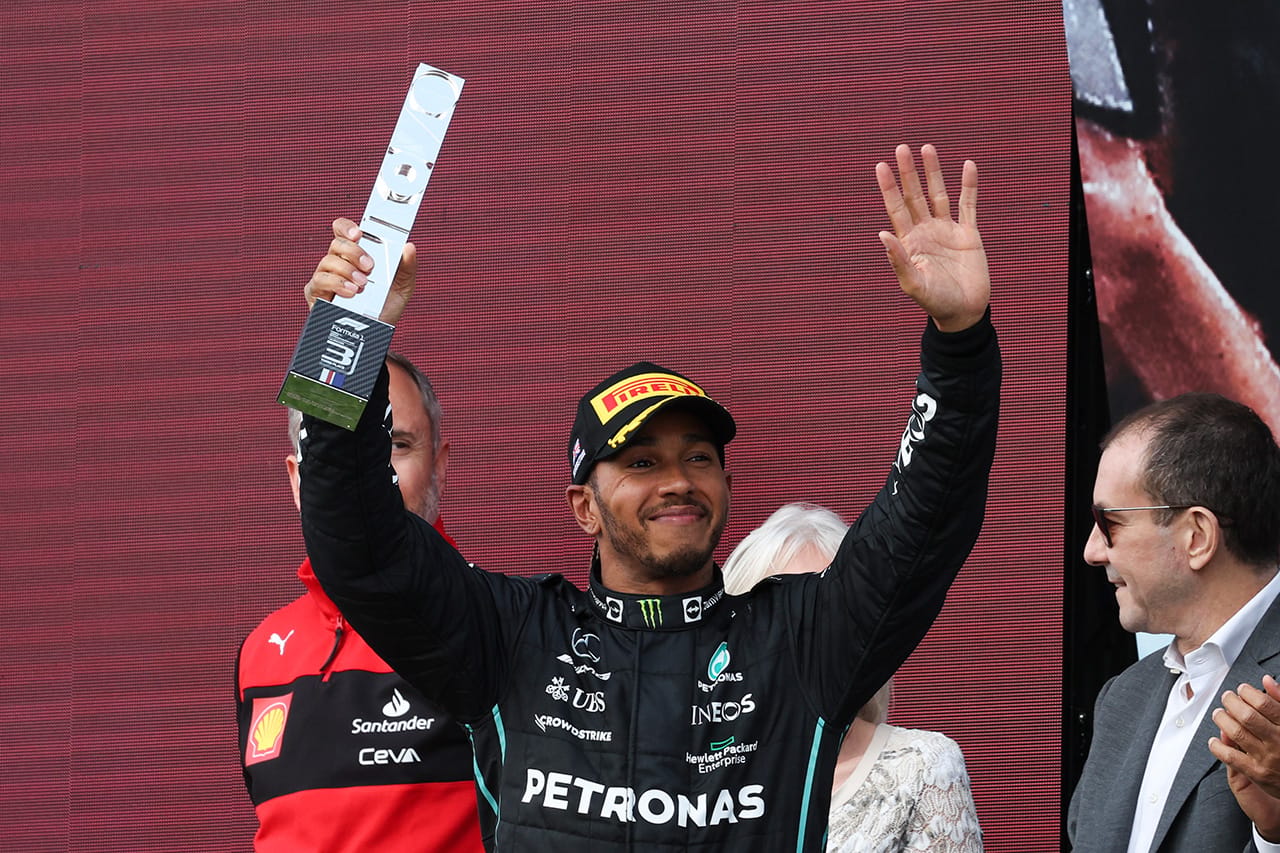 ルイス・ハミルトン 3位表彰台 「カート時代を彷彿とされるバトルを楽しんだ」