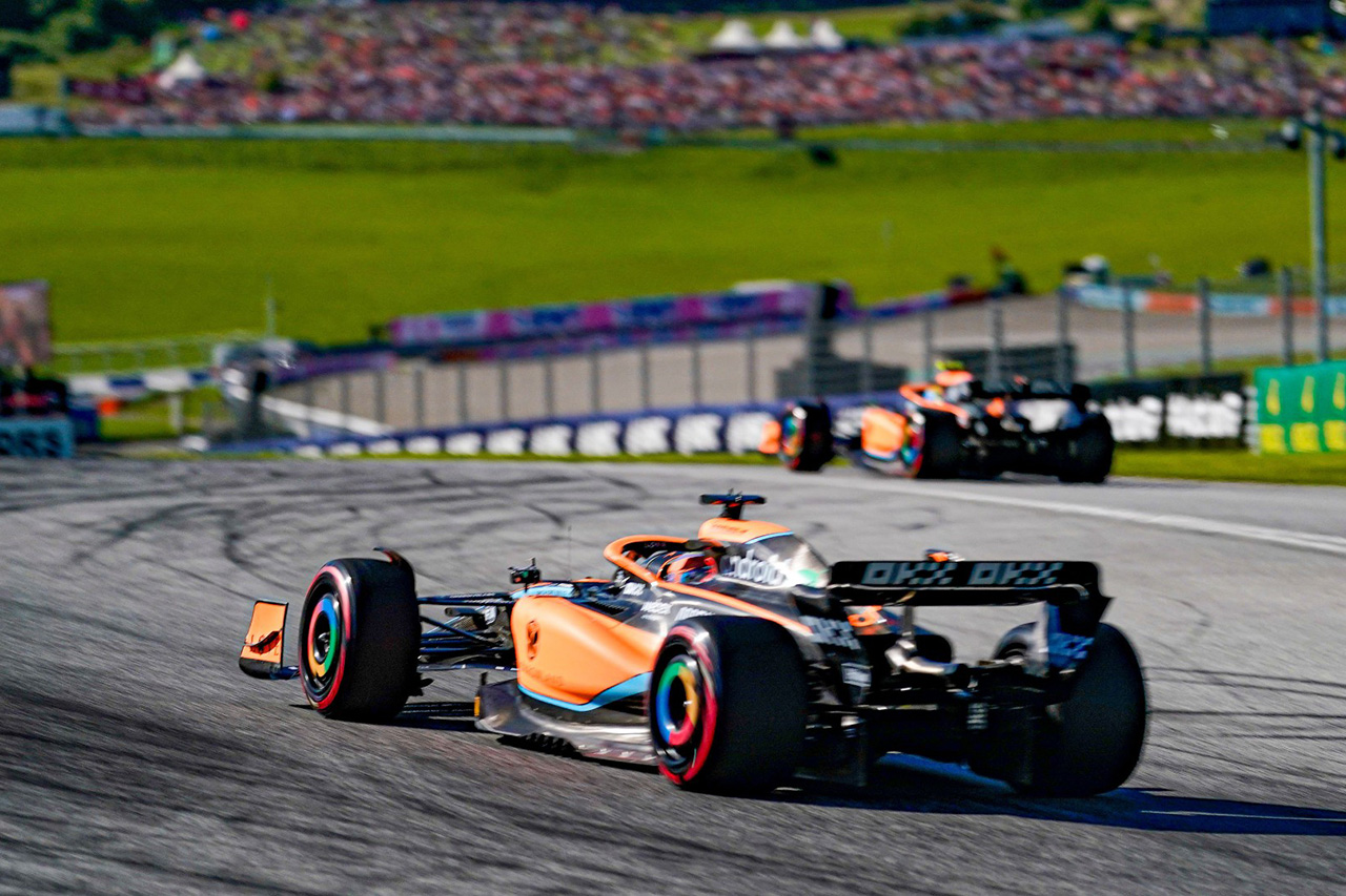 2022年 F1オーストリアGP フリー走行2回目:順位結果