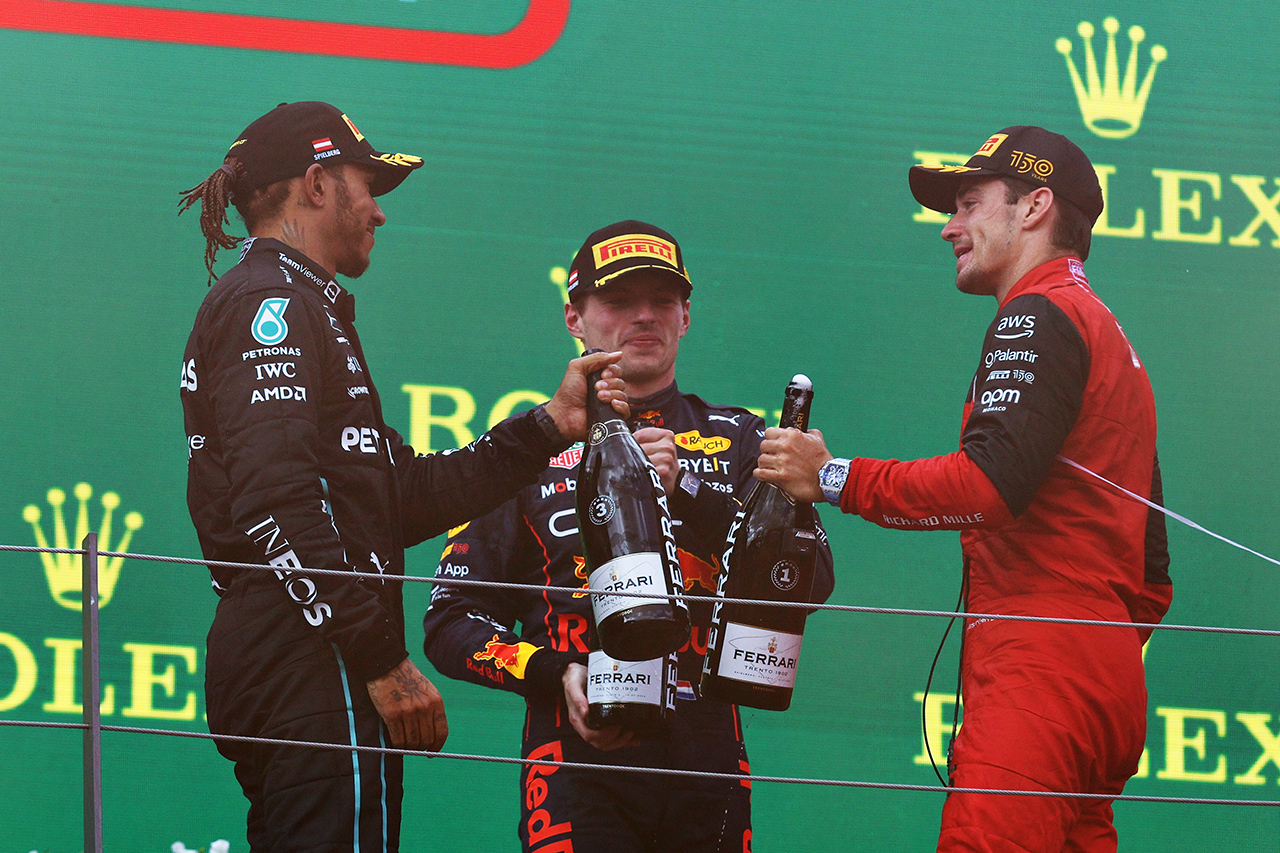 F1オーストリアGP:トップ3フィニッシャーにパルクフェルメ違反で罰金
