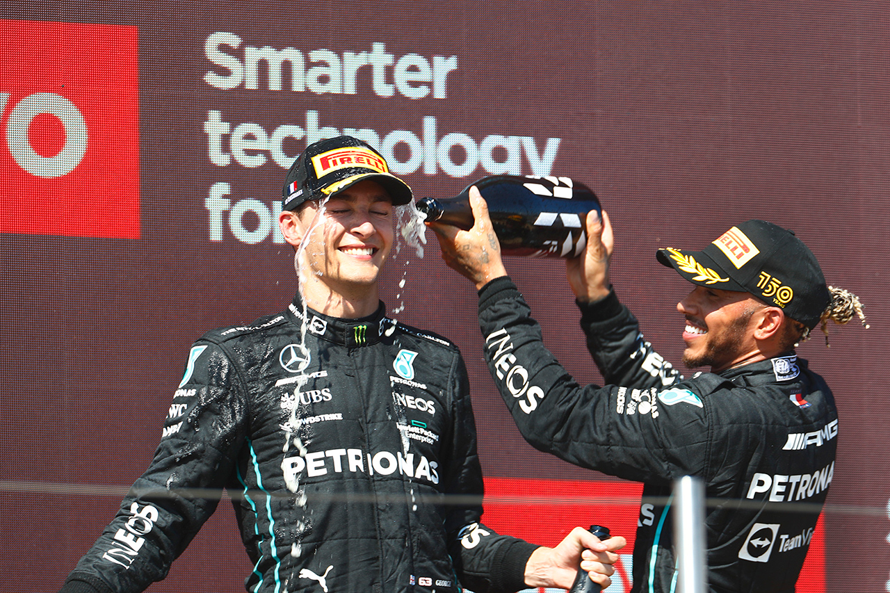 メルセデスF1代表 今季初のダブル表彰台も「リーダーに対して0.7秒不足」