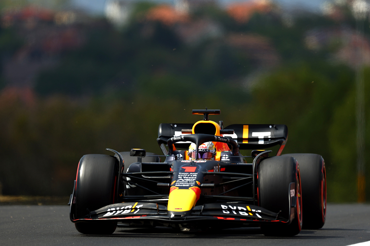 F1ハンガリーGP フリー走行1回目 速報:マックス・フェルスタッペンは2番手