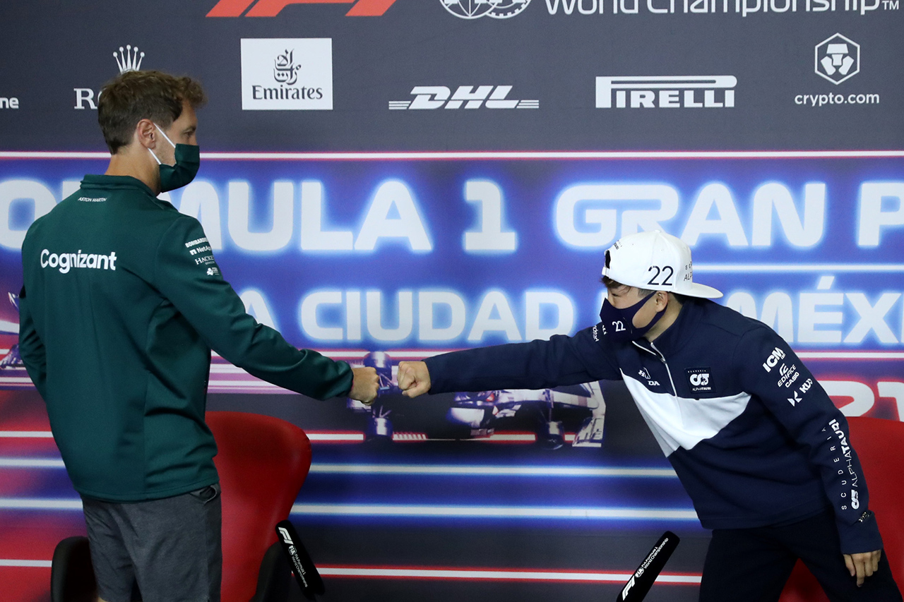角田裕毅 「F1でセバスチャン・ベッテルの近くを走れたのは幸運だった」