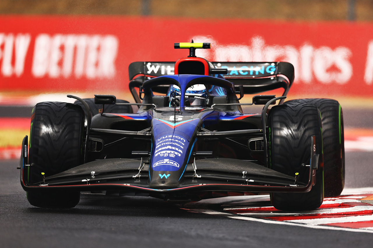 F1ハンガリーGP FP3:ラティフィがウェット最速でウィリアムズが1-3