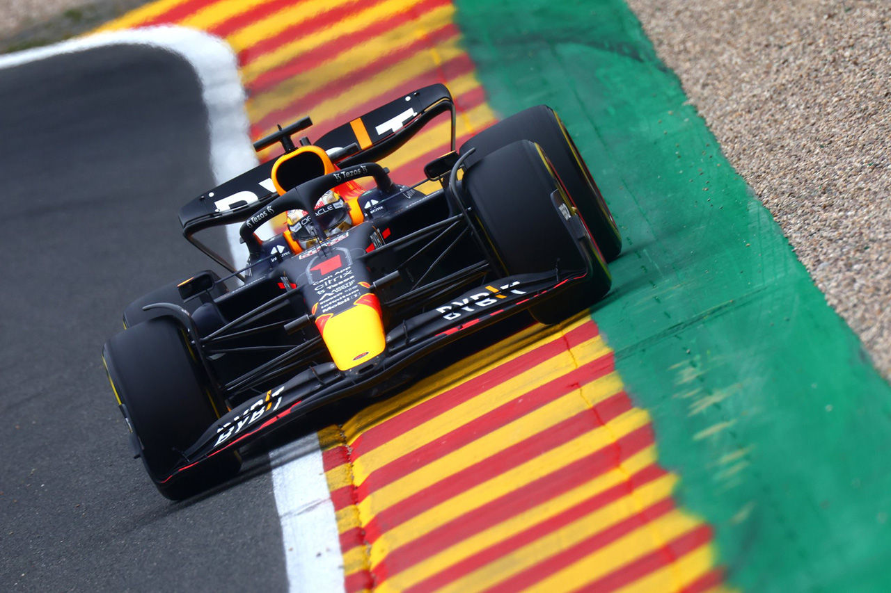 F1ベルギーGP FP2:レッドブルF1のマックス・フェルスタッペンが首位