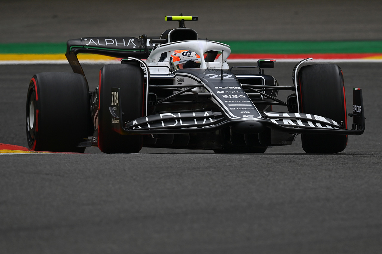 F1ベルギーGP 予選Q1：アルファタウリF1の角田裕毅が19番手で敗退