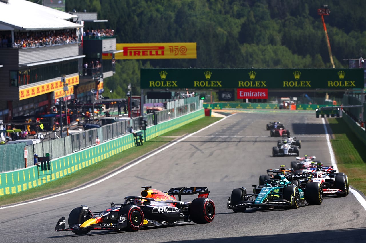 2022年 F1ベルギーGP 決勝：順位結果 マックス・フェルスタッペンが圧勝！