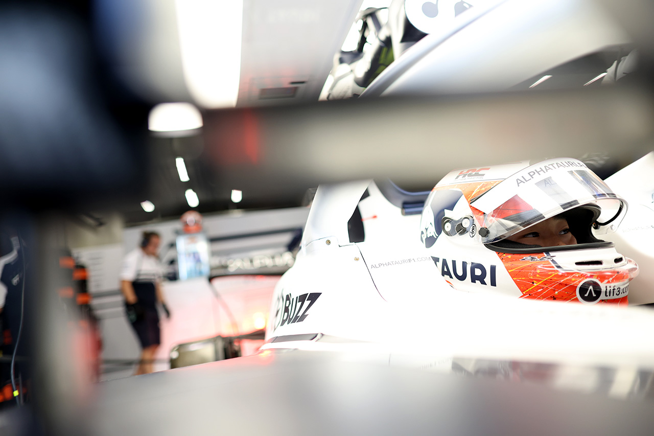 角田裕毅、パワーユニット交換でピットレーンスタート / F1ベルギーGP