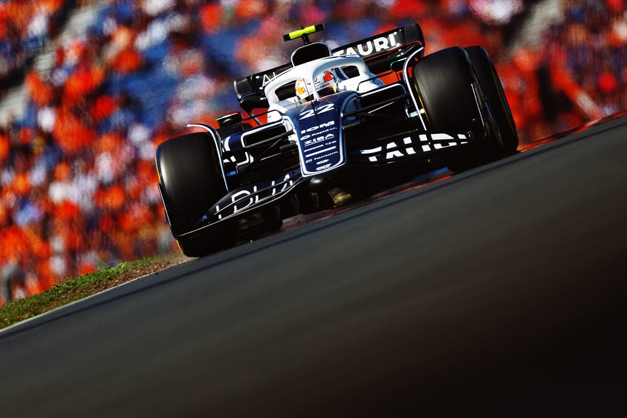 F1オランダGP 予選Q1：アルファタウリF1の角田裕毅が3番手タイム