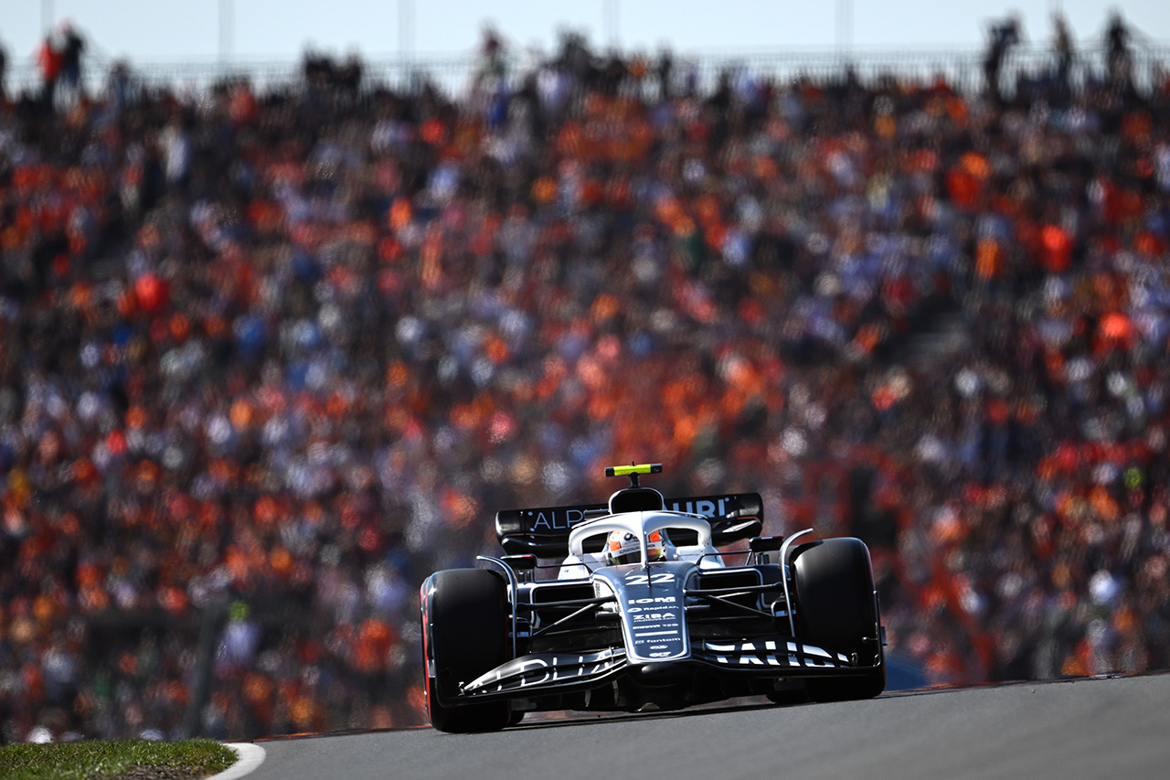 F1オランダGP 予選Q2：アルファタウリF1の角田裕毅が10番手で通過
