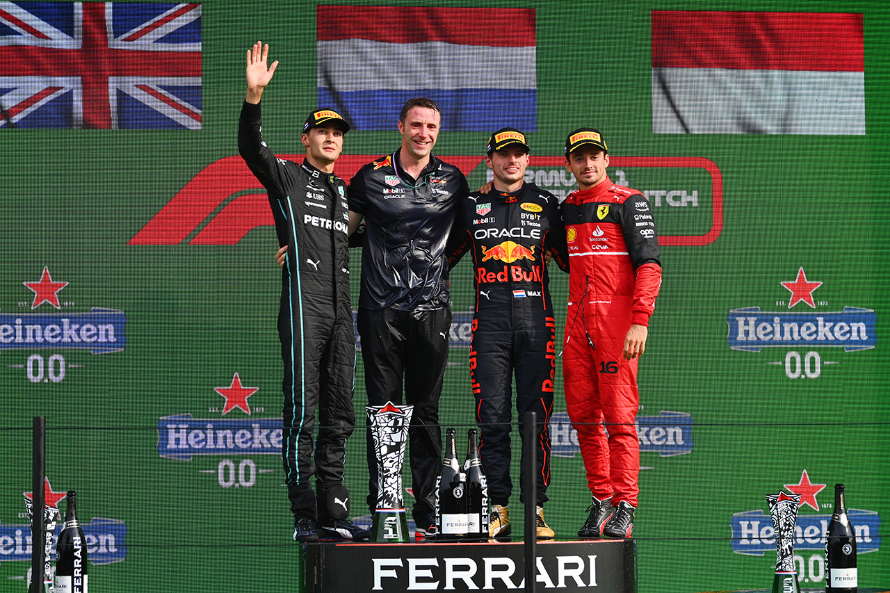 2022年 F1ポイントランキング （第15戦オランダGP終了時点）