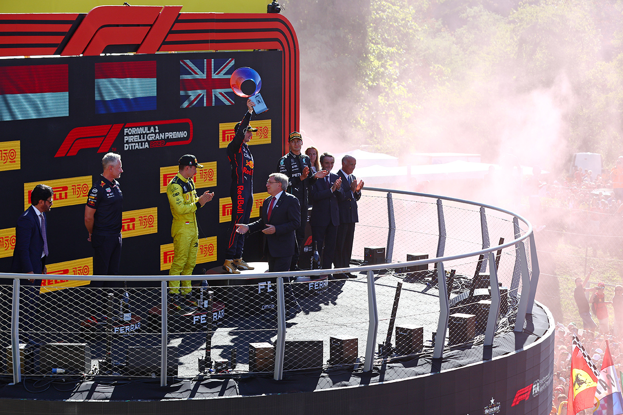 2022年 F1ポイントランキング （第16戦イタリアGP終了時点）