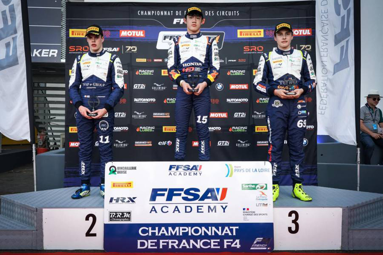 レッドブルF1育成の野村勇斗がレース2で勝利 荒尾創大はレース1で表彰台