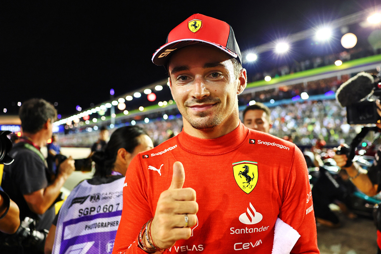 F1シンガポールGP 予選:シャルル・ルクレールが今季9回目のポール