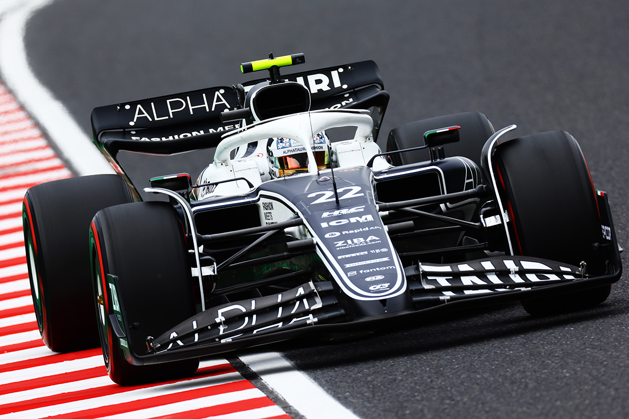F1日本GP 予選Q2:アルファタウリF1の角田裕毅は13番手で敗退