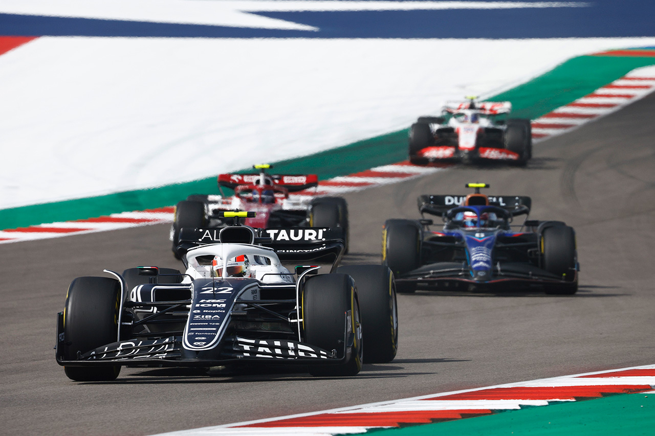 アルファタウリF1 「角田裕毅はハードタイヤに少し苦しんでしまった」
