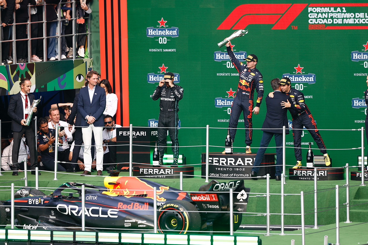 2022年 F1ポイントランキング （第20戦メキシコGP終了時点）