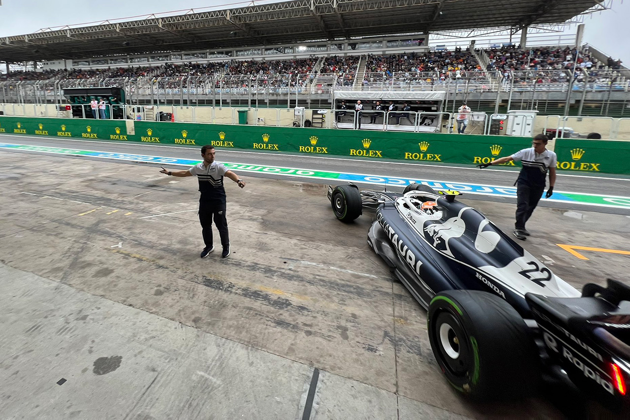 F1ブラジルGP 予選Q1:アルファタウリF1の角田裕毅は19番手で敗退