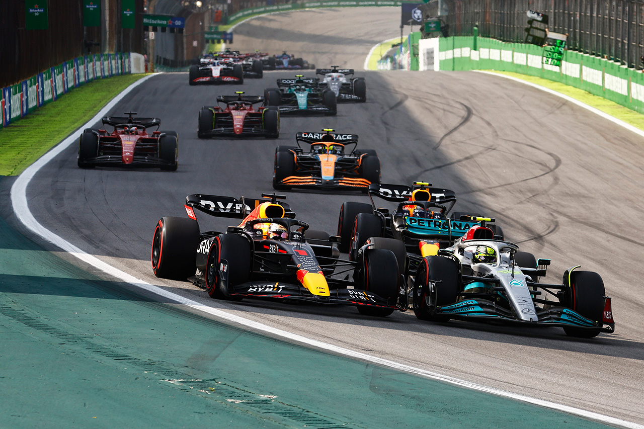 F1ブラジルGP 決勝 速報：マックス・フェルスタッペン6位 角田裕毅17位