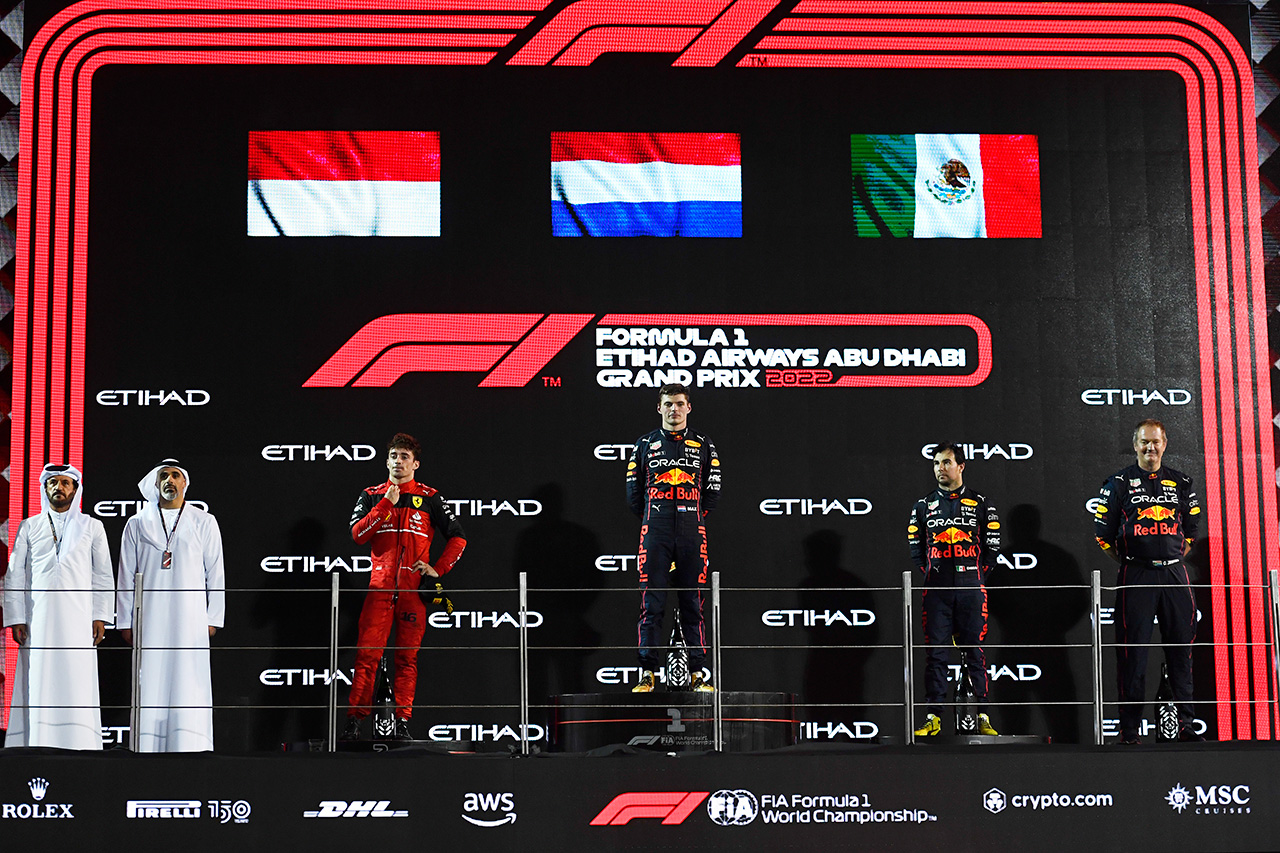 2022年 F1ポイントランキング (最終戦アブダビGP終了時点)