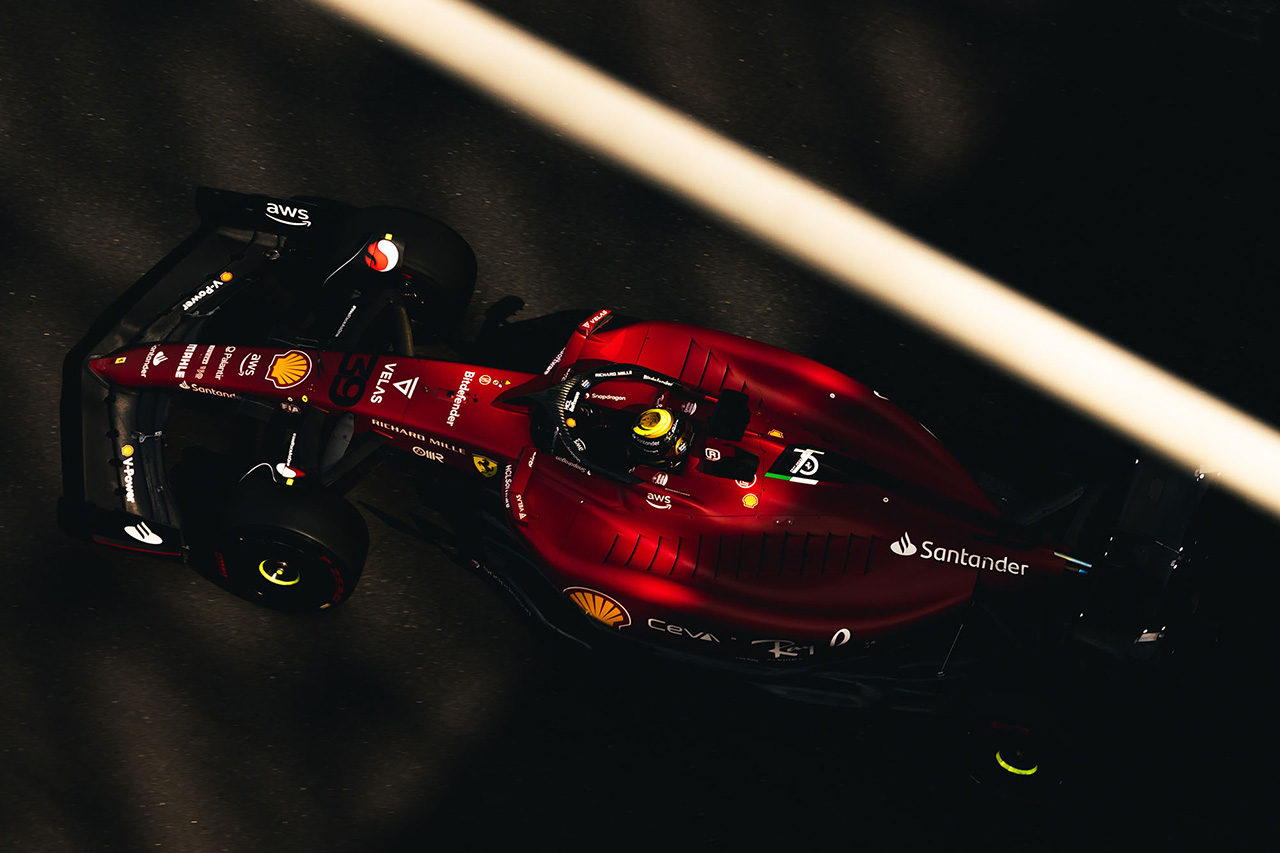 2022年 F1アブダビテスト 結果：サインツ首位でフェラーリが1-2-3