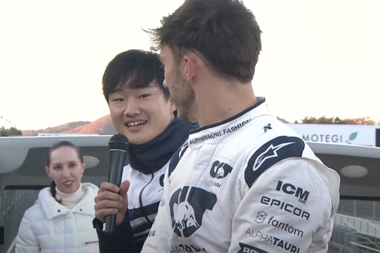 角田裕毅 「ピエール・ガスリーと別のF1チームで思い切り戦うのが楽しみ」
