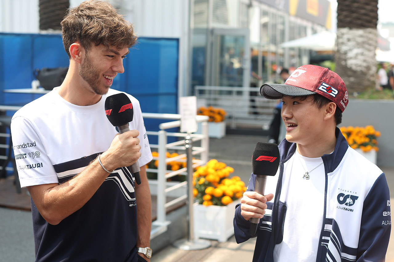 角田裕毅、2022年F1シーズンもスタッツではピエール・ガスリーに完敗