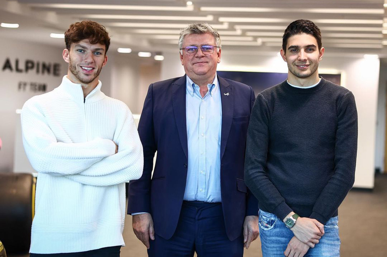 ピエール・ガスリー、アルピーヌF1チームのファクトリーを初訪問