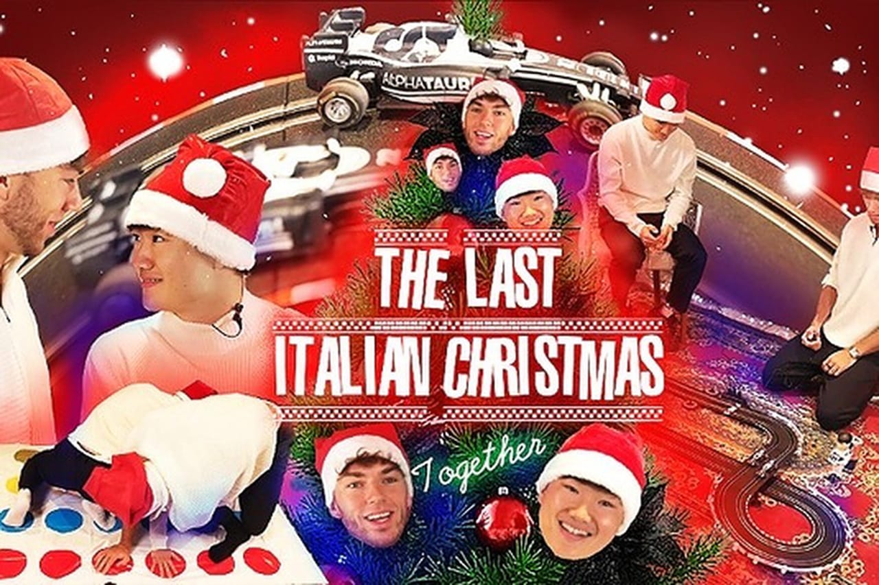 【動画】 角田裕毅&ガスリー、チームメイトとして最後のクリスマス対決