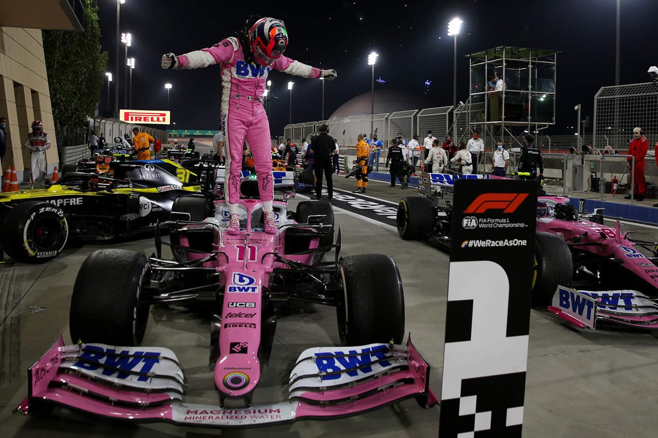 セルジオ・ペレスがF1初優勝を達成したRP20のショーカーが競売