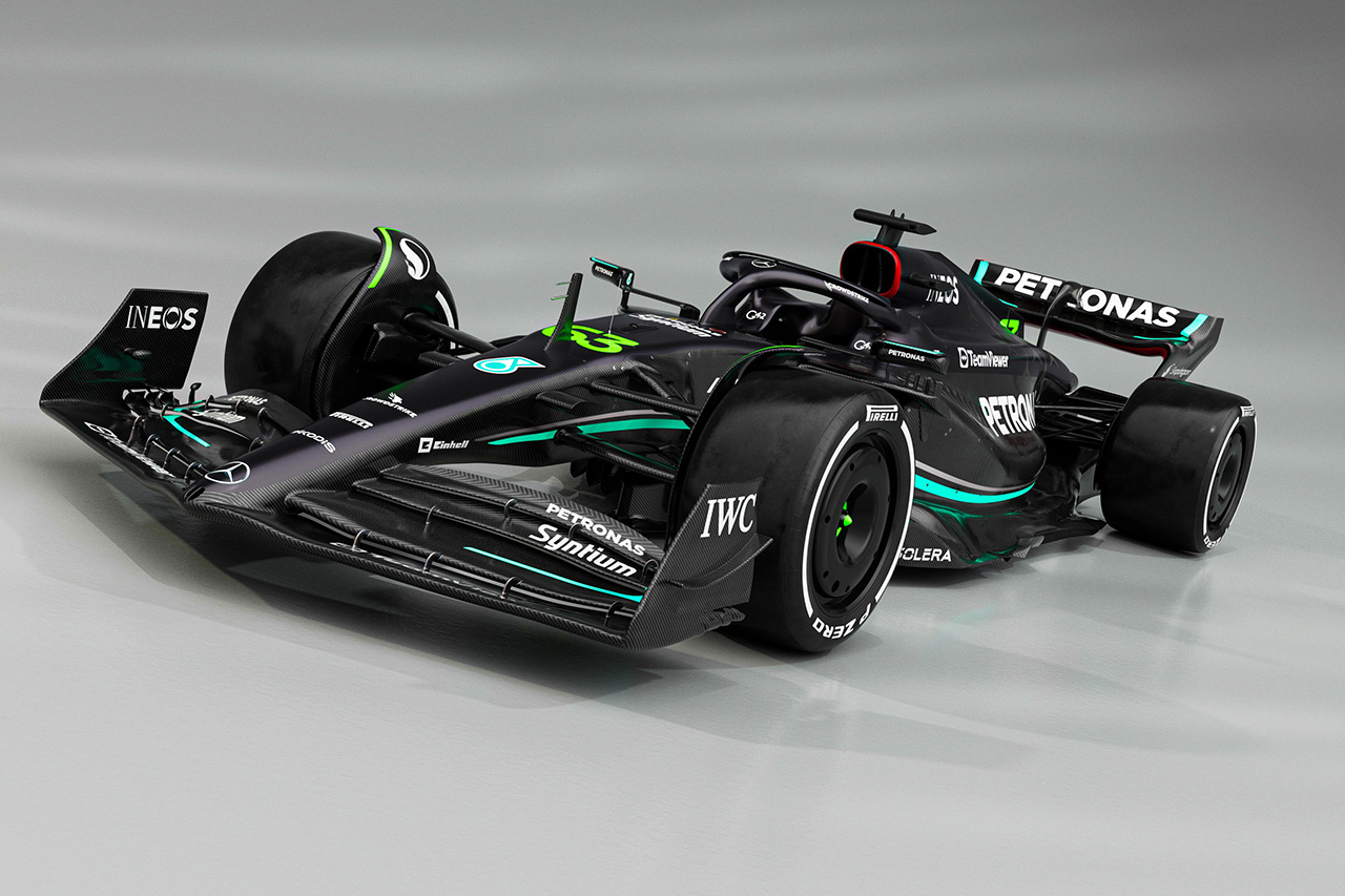 メルセデスF1、2023年F1マシン『W14』を発表…ゼロサイドポッド継続
