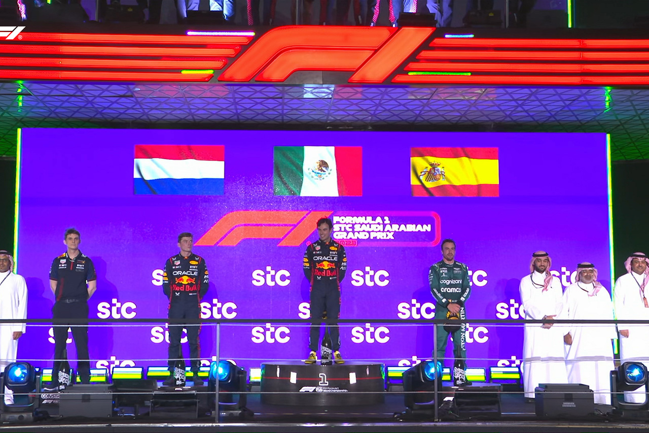 F1サウジアラビアGP：フェルナンド・アロンソに10秒ペナルティで4位に降格