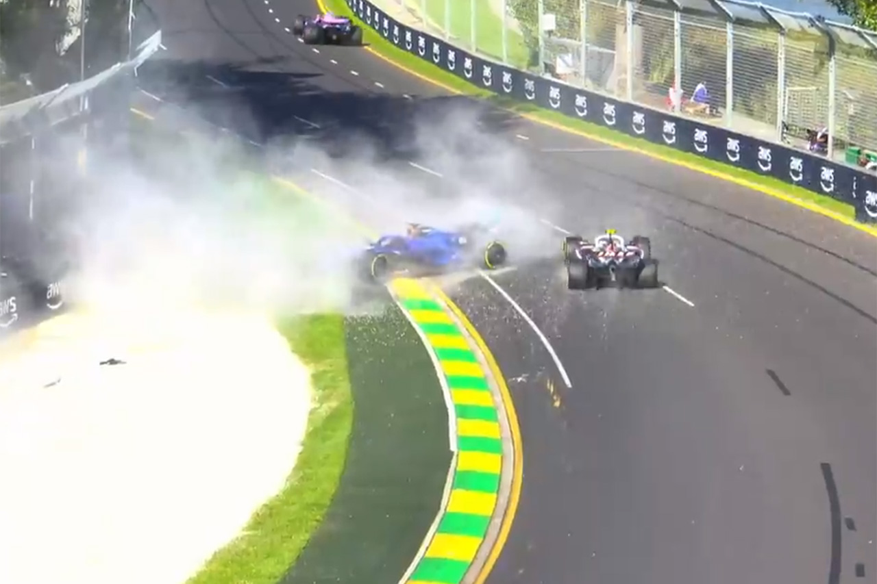 ハースF1のヒュルケンベルグ、アルボンのクラッシュ回避で「あやうく脱糞」