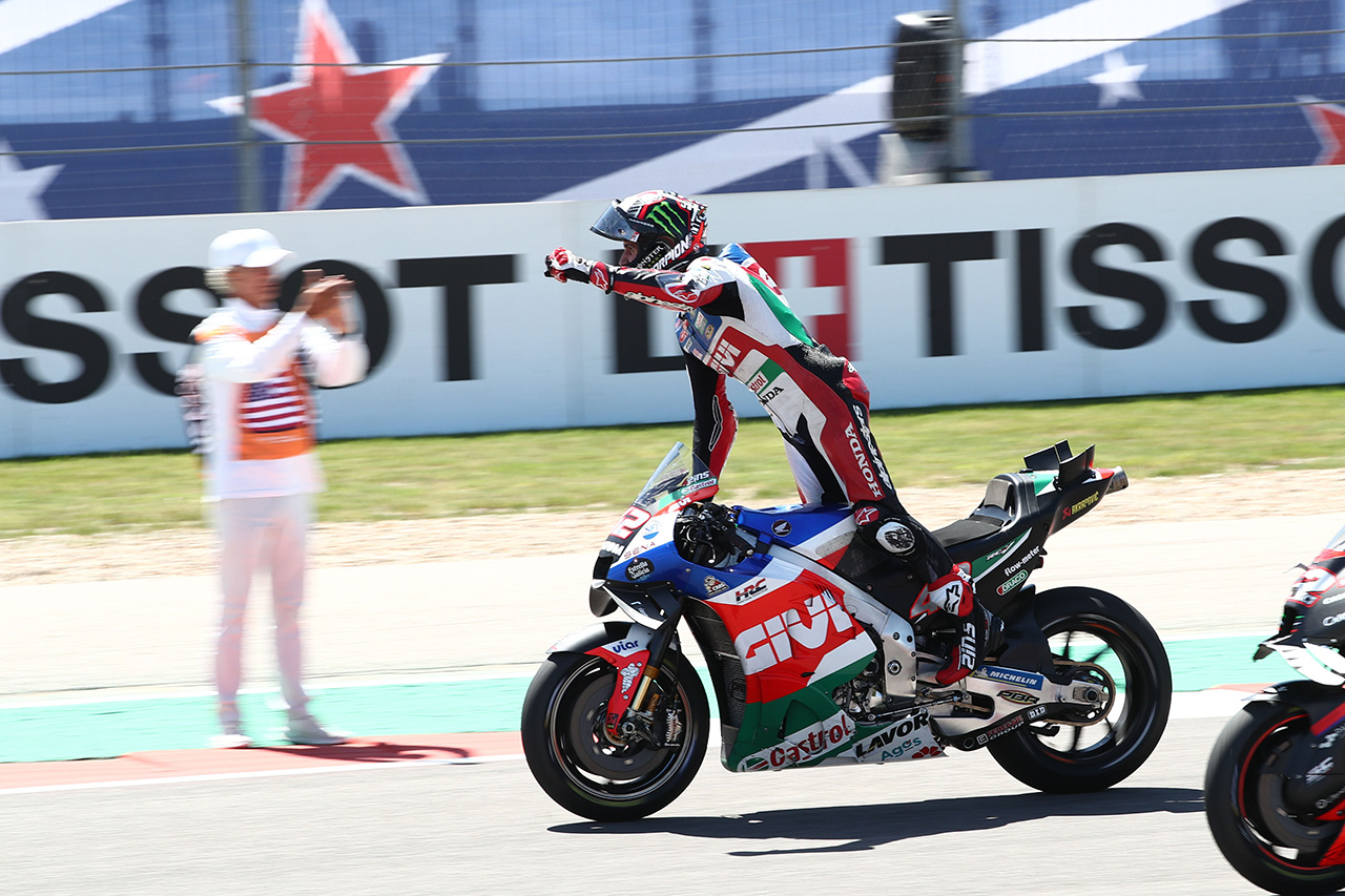 MotoGP:アレックス・リンスがホンダ移籍後3戦目で優勝 / アメリカズGP