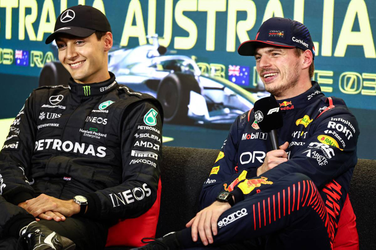 メルセデスF1のジョージ・ラッセル、“レッドブル全勝”発言は「見直す」