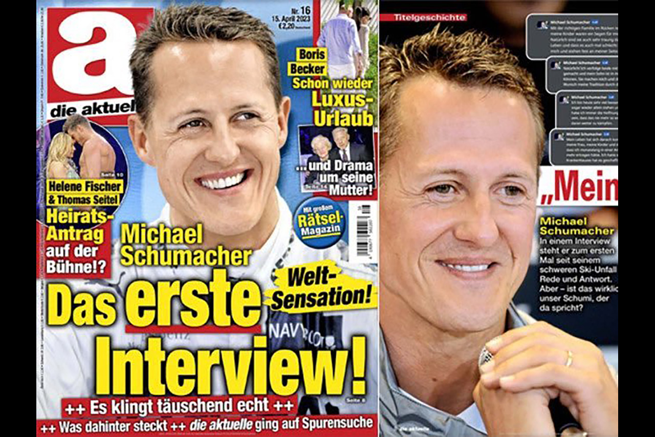 ミハエル・シューマッハのAI偽インタビュー掲載のドイツ誌に法的措置