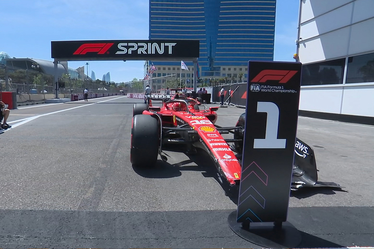 スプリントシュートアウト：フェラーリF1のルクレールが連続ポール